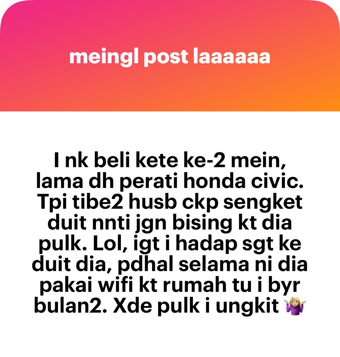 meinmokhtar's tweet photo. Bayaq wifi ja pun ang punya bongkak https://t.co/M4usfvnXXu