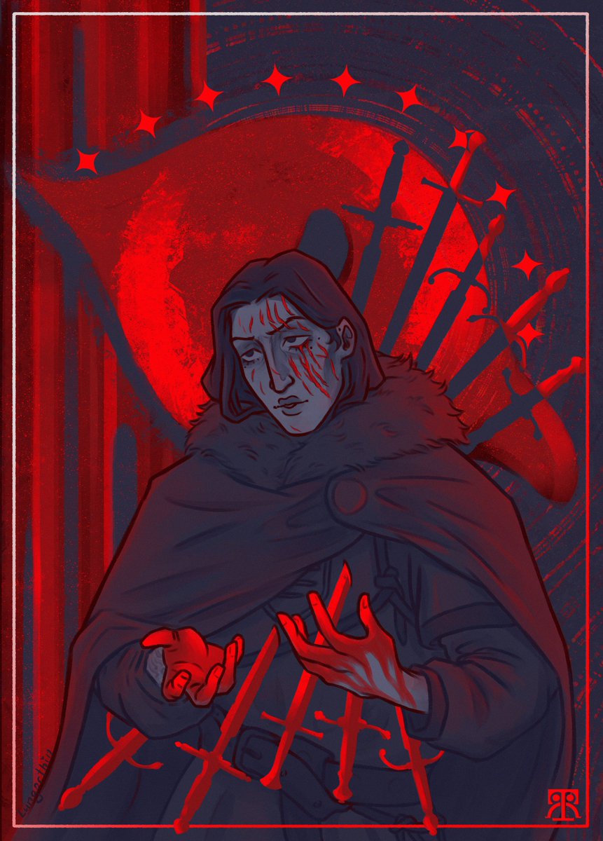 _Lungorthin's tweet photo. Day 7: death &amp; resurrection 

Ten of swords

[#JonWeek2026 #asoiaf #украрт] https://t.co/uMTItyuMia
