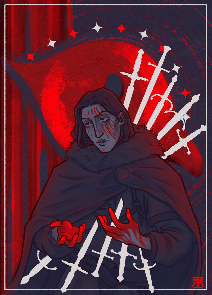 _Lungorthin's tweet photo. Day 7: death &amp; resurrection 

Ten of swords

[#JonWeek2026 #asoiaf #украрт] https://t.co/uMTItyuMia