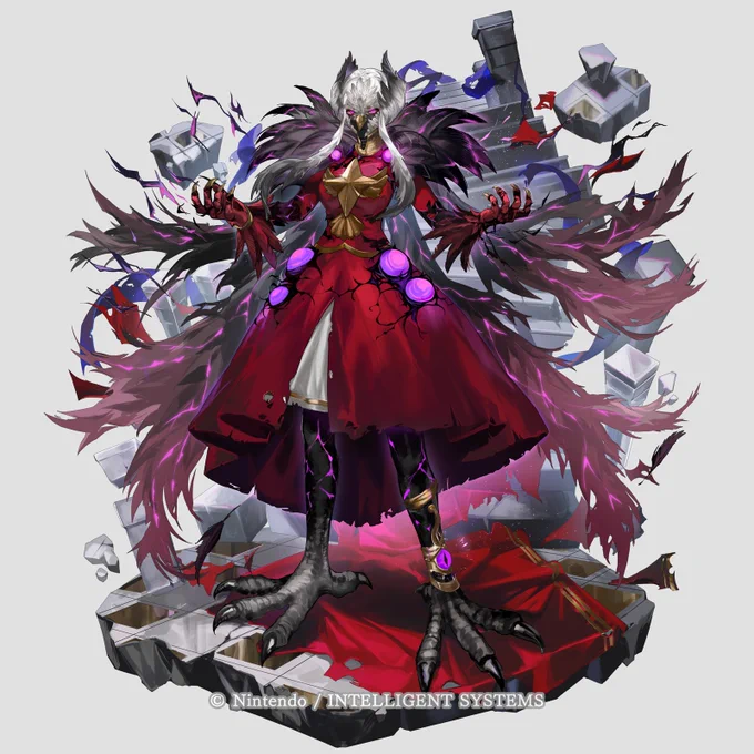 ファイアーエムブレム シャドウズにて[覇道を征く者 エーデルガルト] 光闇イラスト担当させていただきました よろしくお願いします! #FEシャドウズ
