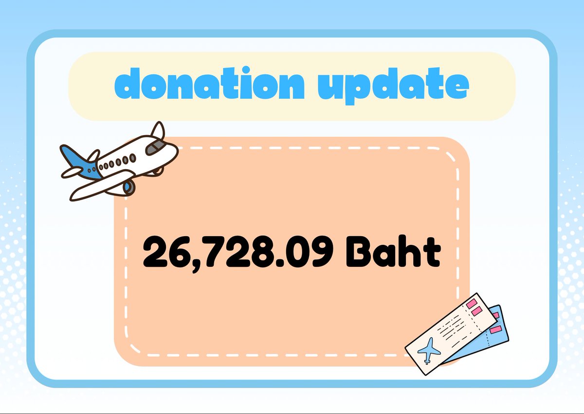 Update ยอดเงินครั้งที่ 3

💸 : 26,728.09 บาท

สามารถโดเนทเพื่อร่วมสมทบทุนจัดงานวันเกิดให้พี่โอห์มได้ถึงวันที่ 10 มีนาคม 2569 และหลังจากโดเนทแล้วอย่าลืมกรอกฟอร์มนะคะ

ขอบคุณทุกคนที่สนับสนุนค่ะ 🙏

#OHM29thBDProject 
#OhmThitiwat <a href="/ohmthitiwat/">If I say I miss U, that’s P’ยู speaking ✈️ (OhmTR)</a>