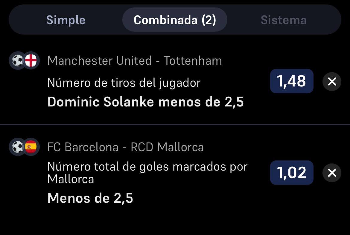 TirosPerfectos's tweet photo. Pick Free

Buscamos menos de 2.5 remates de Solanke vs United https://t.co/hVJzNt6x1h