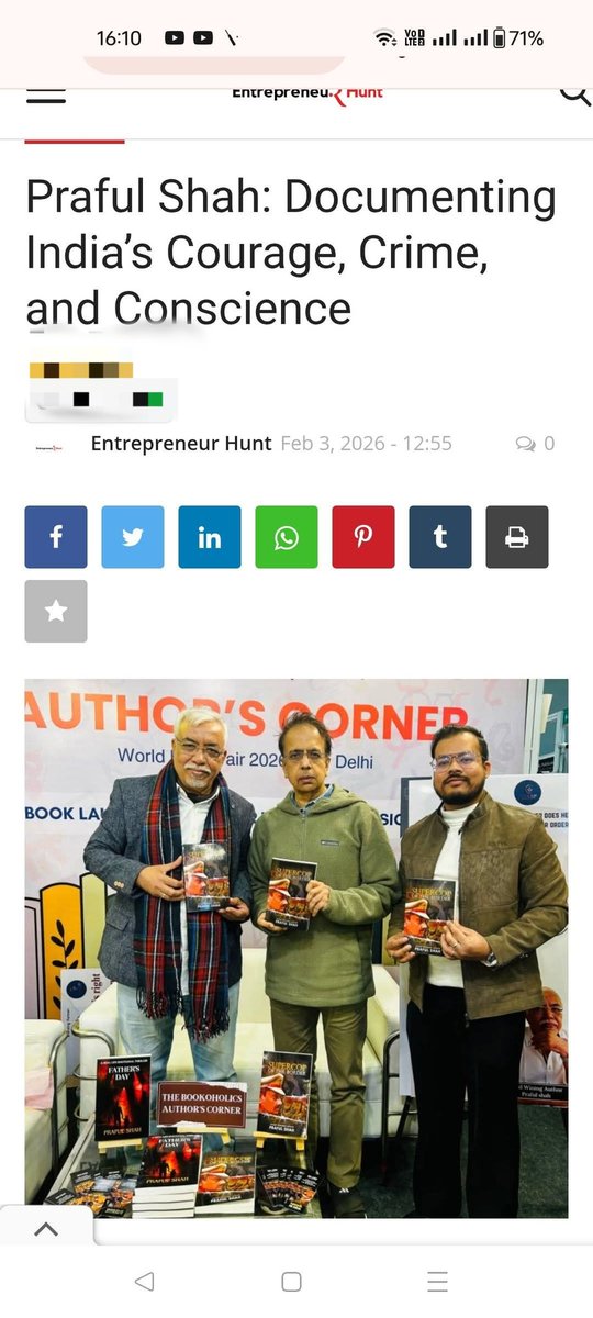 Author Praful Shah tweet media