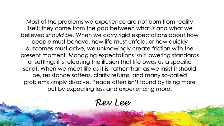 RevWolak's tweet photo. Reality Isn��t the Problem; Expectations Are
#Spirituality #Meditation #Healing #Selflove #HigherConsciousness #SpiritualGrowth #RaisingVibration #EmotionalHealing #SpiritualAwakening #SelfWorth #ScienceOfMind #RevLeeWolak #Zen #ThePowerInYou #MindBodySoul #SelfRealization https://t.co/KBpdfMvsXW