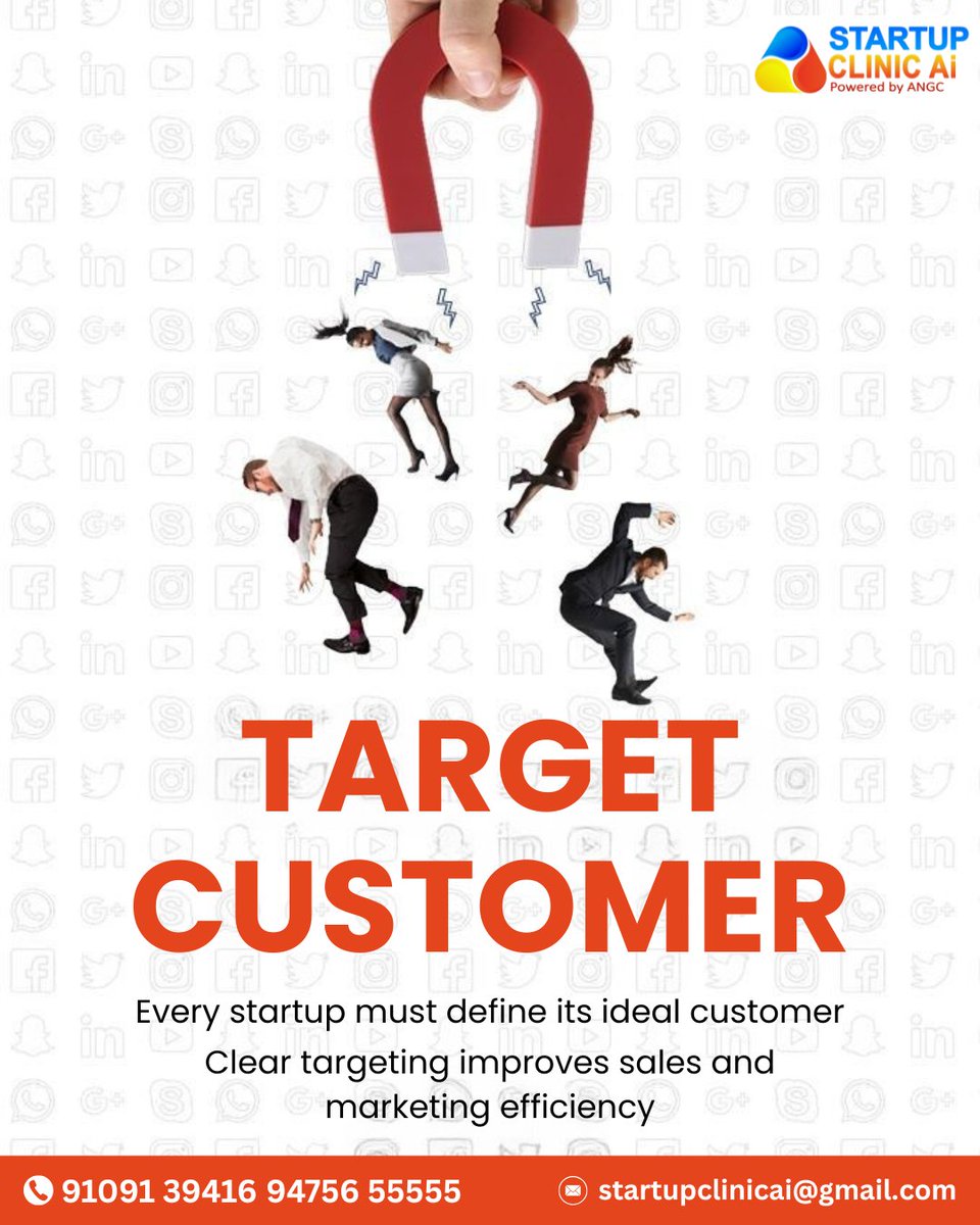 startupclinicai's tweet photo. Know your audience — grow your impact.

Defining your target customer isn’t just a marketing step it’s the foundation of smarter strategy, stronger 

Target customer, customer segmentation, startup growth, marketing strategy, ideal audience,

#TargetCustomer #StartupStrategy https://t.co/KG0k6Vk6Qo
