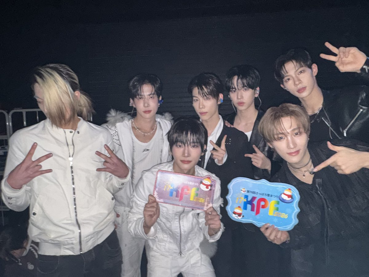 NPO_JKCA's tweet photo. 熱いダンスコラボステージを盛り上げてくれたのはこの７人❤️‍🔥過去、#さっぽろ雪まつりKPOPFES 2026 にも出演したあのK-POP界のレジェンドの #BTS 先輩の楽曲をカバーしました🤫
#ロビン #ハンジュン #サンウ #ジョンウ #イェダム #ミンソン #ゴニ https://t.co/BQEwU0PrYD