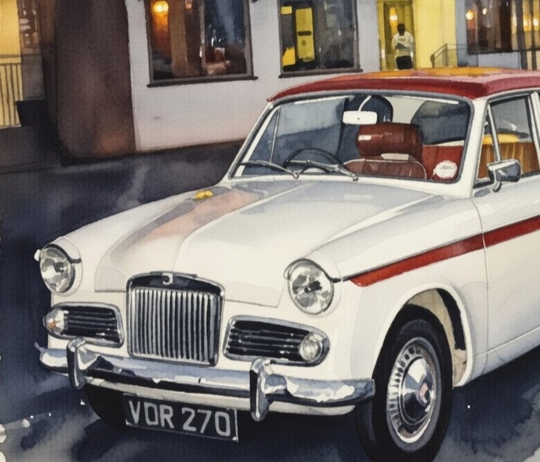 CarolinePo75107's tweet image. A piece of art called "Sunbeam At Night".  Made from a photo I took in 2004.
#SunbeamRapier
#Rootes #art
#DigitalArt