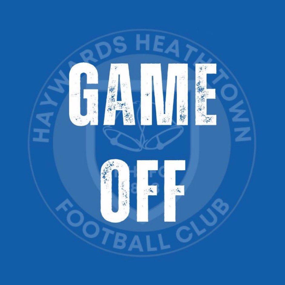 ❌ MATCH POSTPONED ❌ 

Unfortunately despite our best efforts to get the pitch playable, todays FA Vase tie against @AFC_Stoneham has been postponed due to a waterlogged pitch

#HHTFC