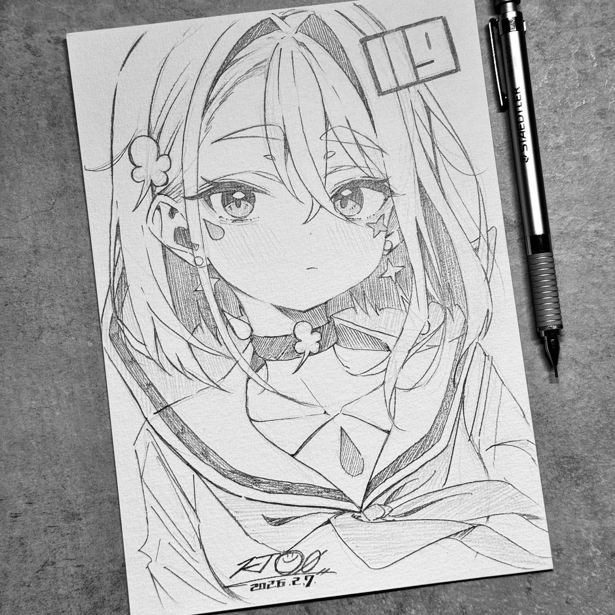 今日描いた原画⚡️✍🏻
(BOOTHで販売スタートしました!) 