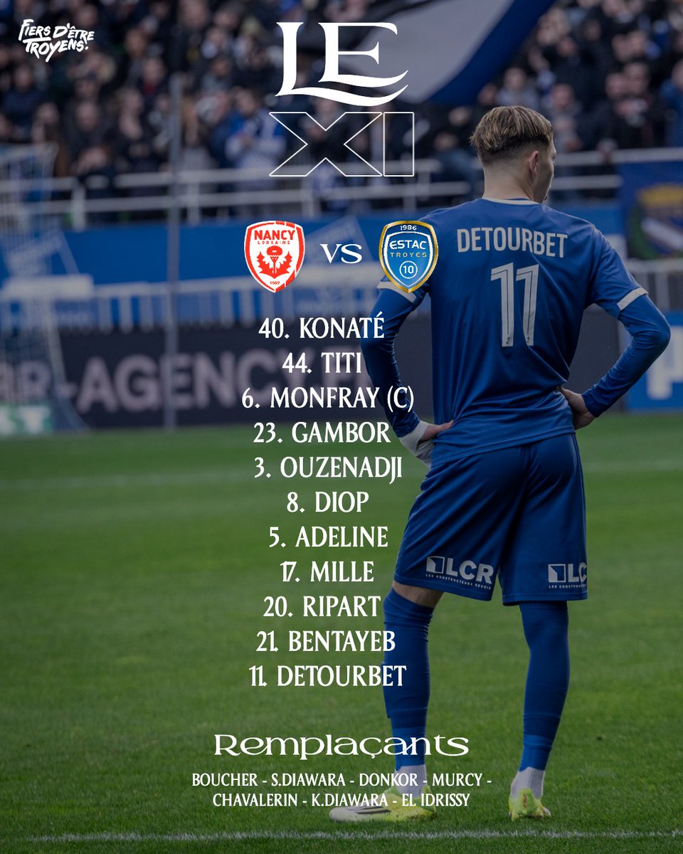 𝐋𝐞 𝐗𝐈 𝐭𝐫𝐨𝐲𝐞𝐧 𝐝𝐮 𝐣𝐨𝐮𝐫 🔥

#ASNLESTAC 🔵⚪