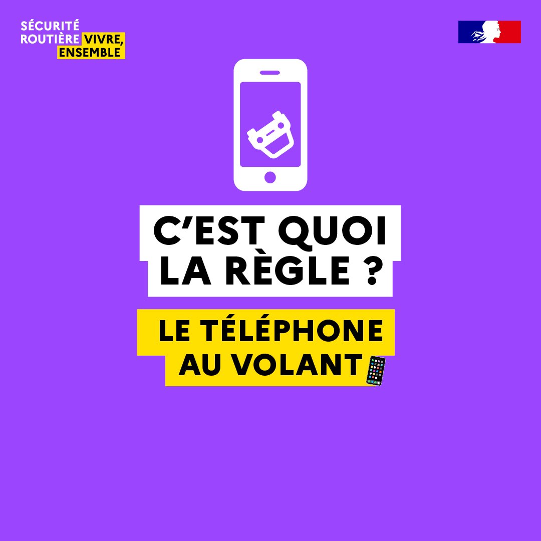 Image de Préfecture de la région Hauts-de-France et du Nord - #SécuritéRoutière

📵 Ce week-end, ce sont les journées mondiales sans téléphone. 

Mais au volant, 
