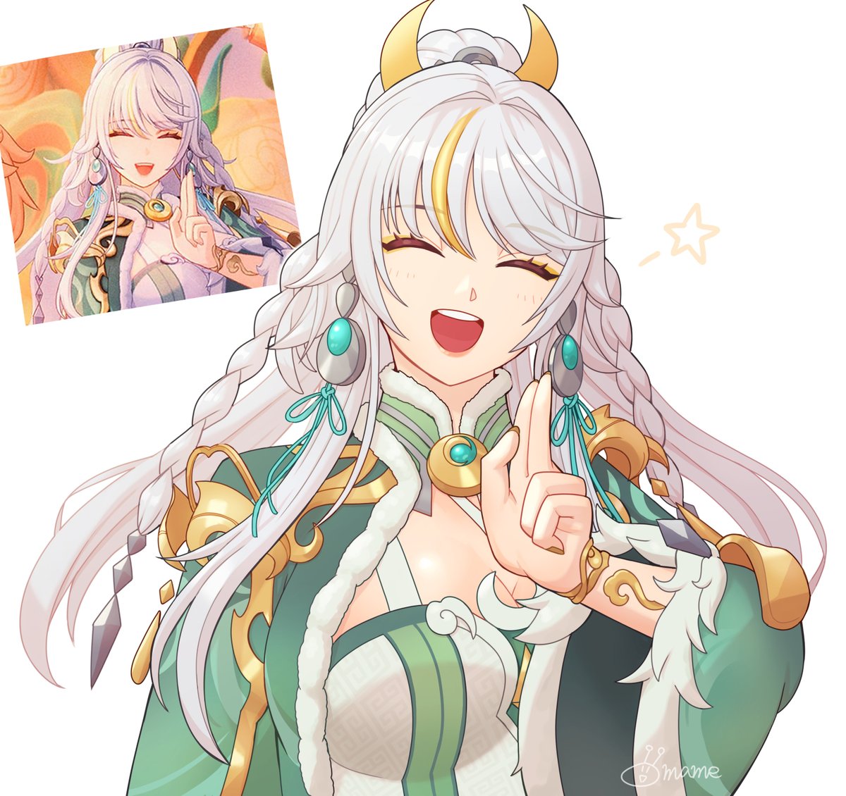 海灯祭イベント、兹白さんのこの笑顔がめちゃくちゃ可愛かった...！