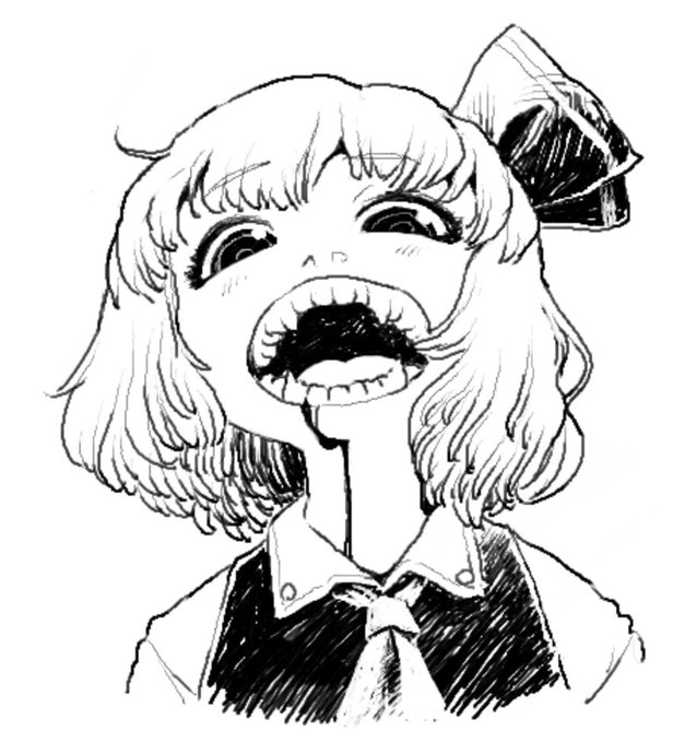 過去絵ルーミアたんで便乗 #毎月七日はルーミアの日 