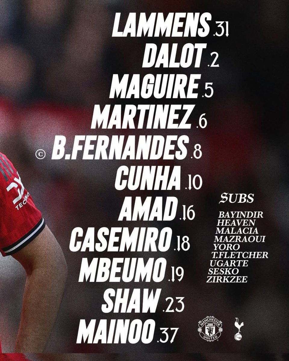 utdfocusid's tweet image. 🚨OFFICIAL LINE-UP!