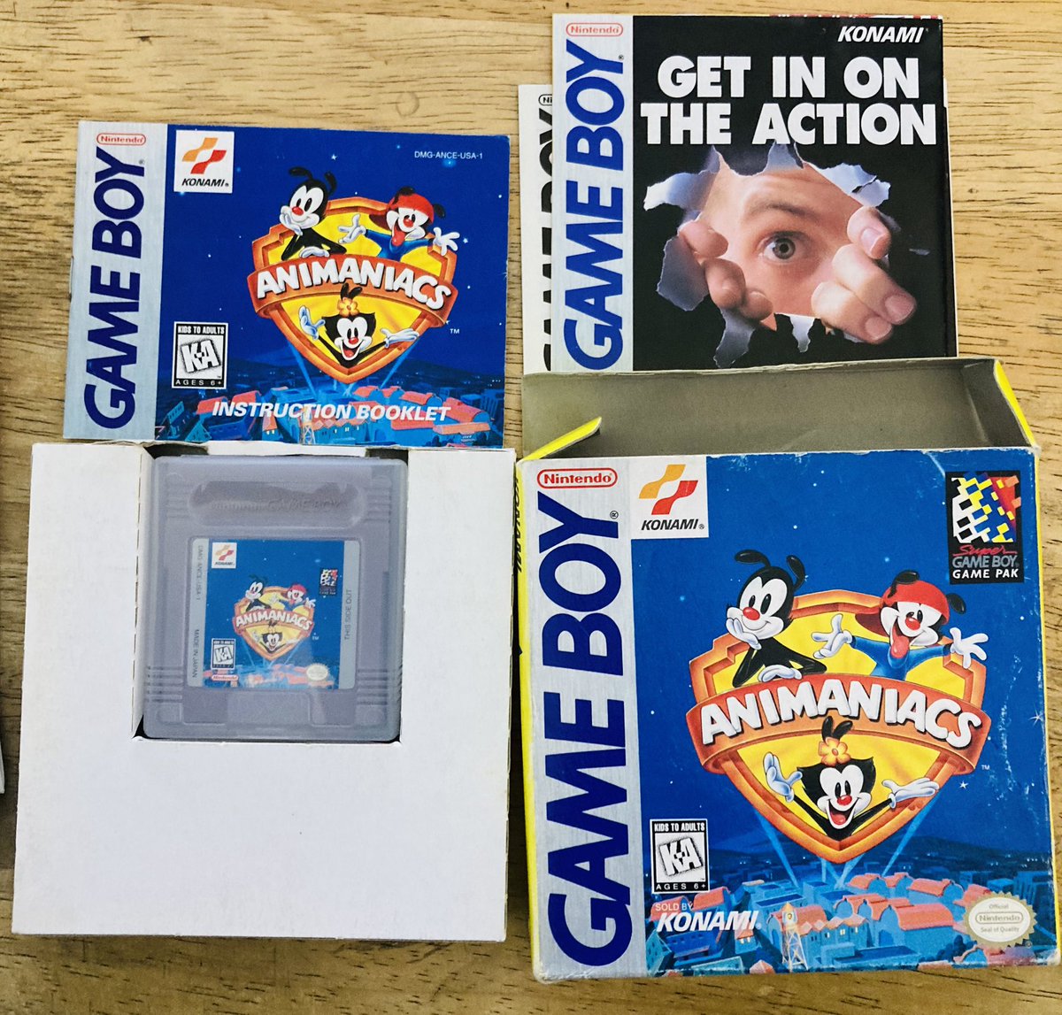 先日紹介したANIMANIACSに付いていたチラシ✨ コナミの当時