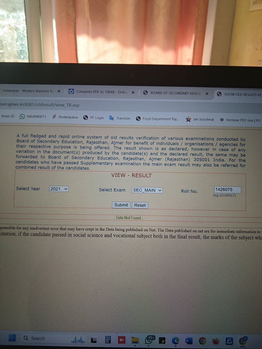 Dev_karela's tweet photo. @alokrajRSSB @alokrajRSSB महोदय,
​राजस्थान Requirement Portal पर OTR के दौरान डॉक्यूमेंट अपलोड करते समय 'Enrollment Number' अनिवार्य मांगा जा रहा है, जो COVID-19 में 10TH की उसका डाटा उपलब्ध नहीं है यहां Enrollment Number की जगह क्या डाले बताओ ?
#RBSE #RSSB #OTR 
@madandilawar https://t.co/63DjxN9oH6