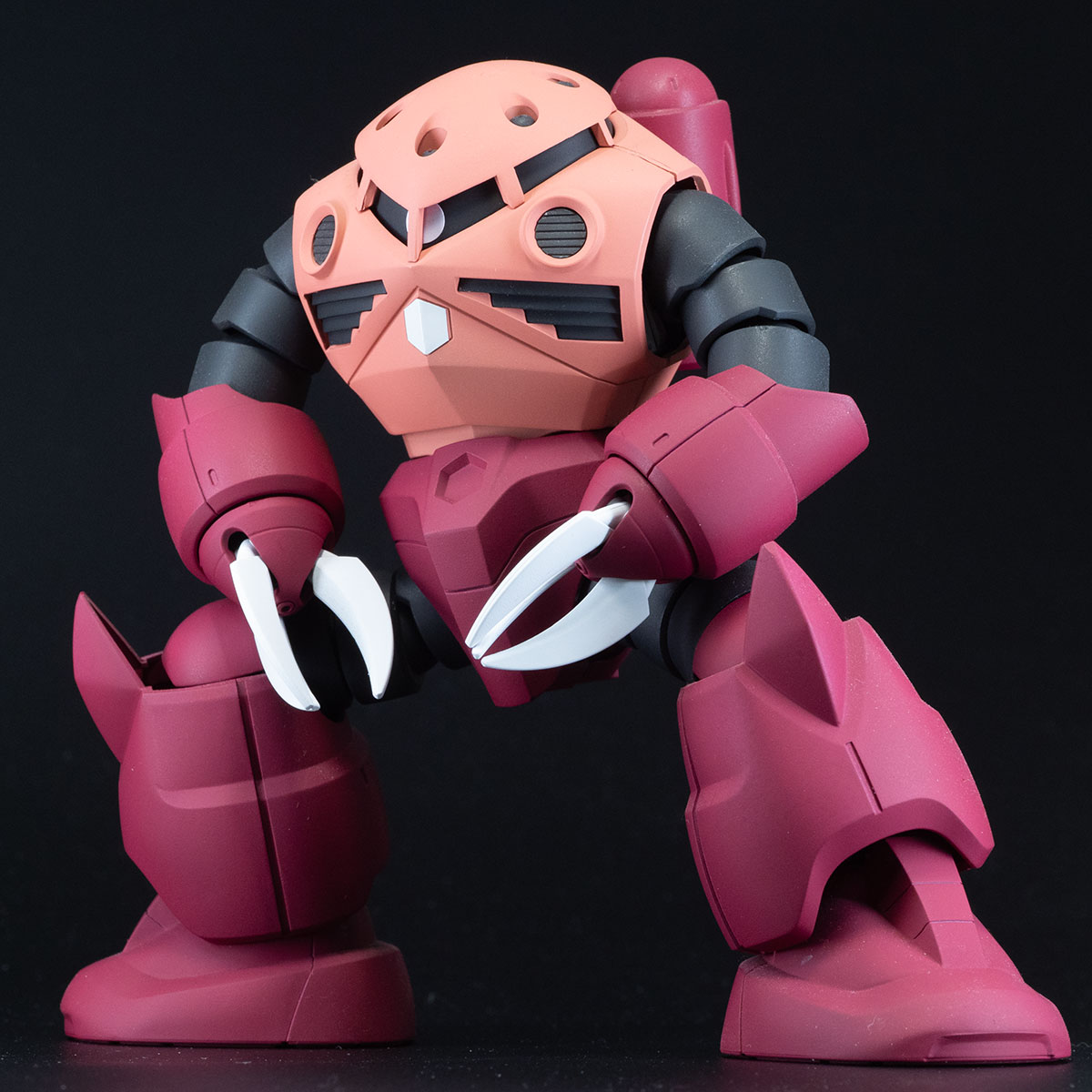 四股を踏むシャア専用ズゴック。