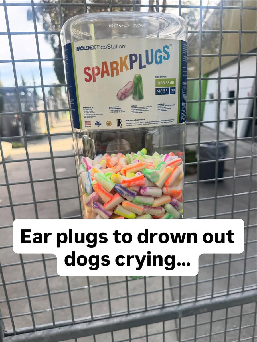 Before you enter #SouthLA "shelter" be sure to get some earplugs bc the dogs trapped there barking for their lives could stress somebody out. 
Only difference is the dogs forced onto these conditions get a death sentence for being stressed out &amp; "not thriving" at the deathcamp.