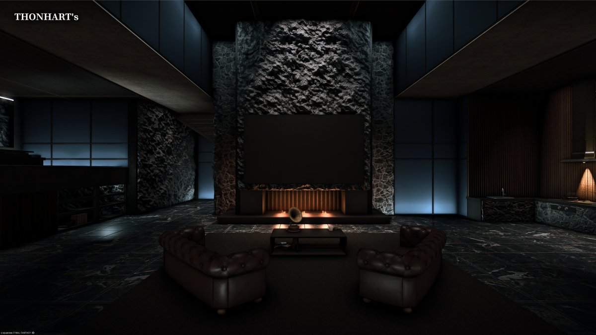 parkerthonhart's tweet photo. Meridian [L]

A modern penthouse with rough stone accent walls contrasted by sleek linear lighting over ultra-dim ambience.

Updated with Stone Bathroom.

More pics: https://t.co/goTuuof7yq

#ffxivhousing  #ff14housing #FF14ハウジング #hgxiv #HousingEden https://t.co/nLOTM8tybc