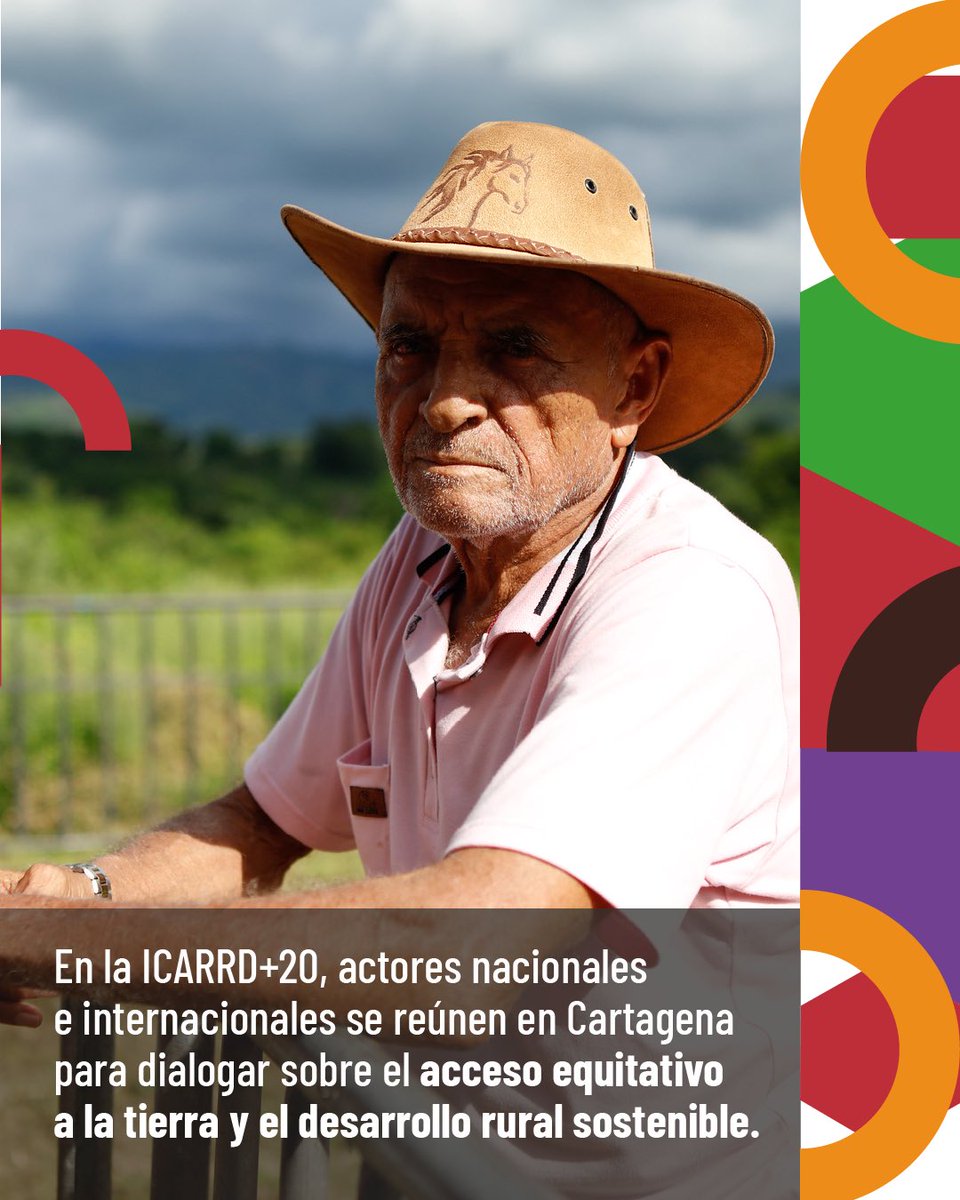 📍Cartagena de Indias será sede de la II Conferencia Internacional de Reforma Agraria y Desarrollo Rural. 

🗓️ Del 20 al 28 de febrero. 

Tierra para trabajar, tierra para comer, tierra para la vida.