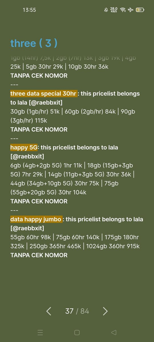 lala — order via wa/tele tweet media