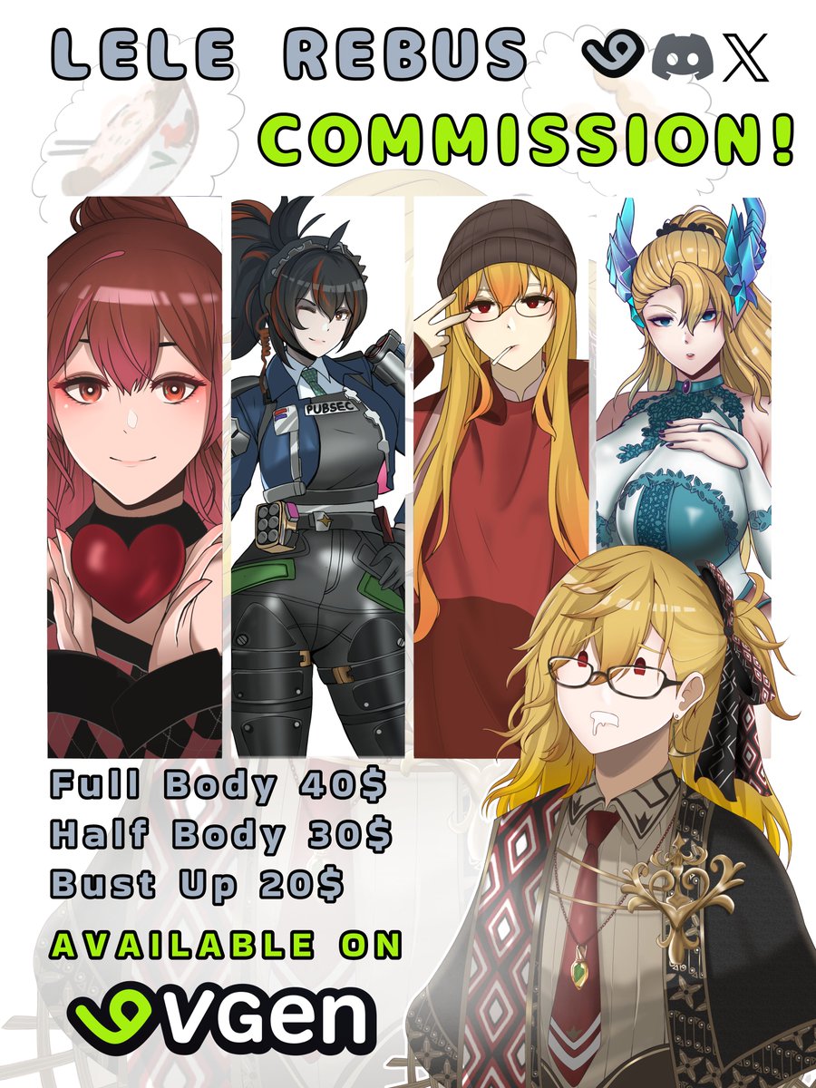 (Retweet are appreciate!)
FREEEE CHIBI ART FOR NEW CLIENT YAW!

HELLOO! I finally decided to open commissions on Twitter 🧡 

DM me to order or check out my VGen link ^^ vgen.co/Lelerebus

#VGenComms #VGen #Commission #commissionsopen