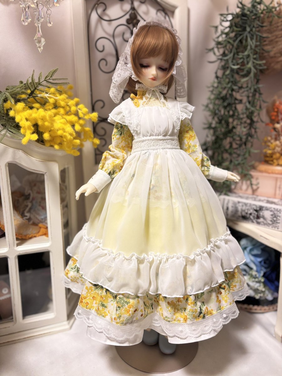 可愛いバブーシュカが出来た💕
今日はパニエを新調。
明日はエプロンを新調して、来週くらいにYahoo!オークションに出品しようかと思ってます☺️