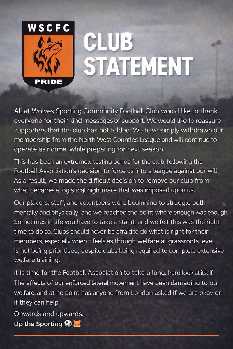 Wolverhampton Sporting CFC tweet media