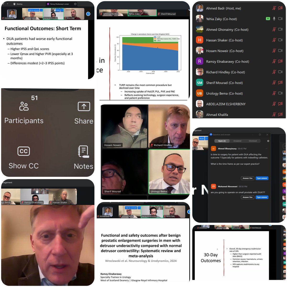 BEMA_Urology's tweet photo. Fantastic turnout in the first BEMA-EUA journal club on contemporary surgical outcomes in BPH!👏
Great to see such strong engagement and lively discussion between world renown faculty and enthusiastic participants🇪🇬🇬🇧
📢Stay tuned for upcoming journal clubs soon to be announced https://t.co/WN6onrm5O7