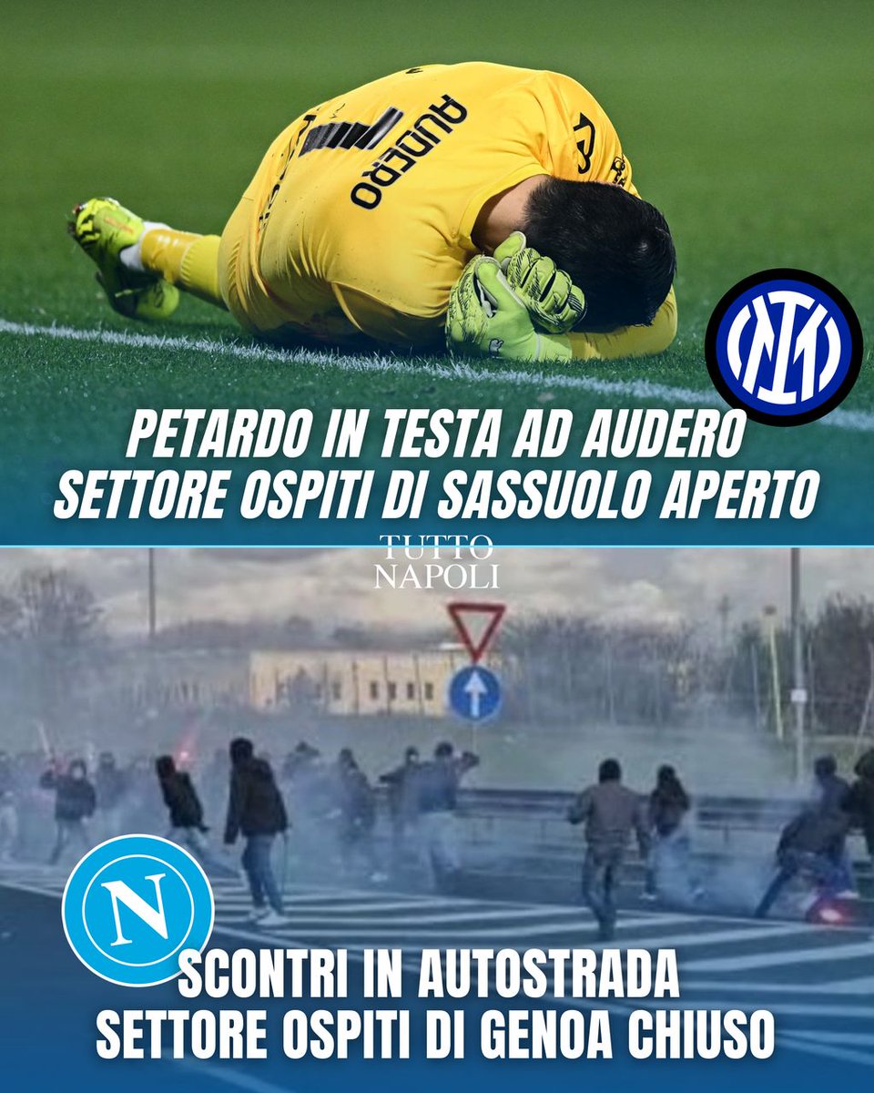 Doppiopesismo all'italiana ❌

Settore ospiti di Sassuolo aperto ai non residenti in Lombardia mentre il settore ospiti di Genoa chiuso a tutti

Cosa ne pensate? 

#SerieA #Marotta #Conte