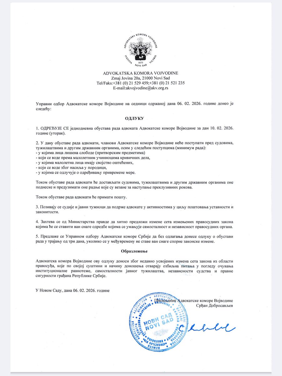 Bilo bi lepo kad bi sudije i tužioci uradili isto