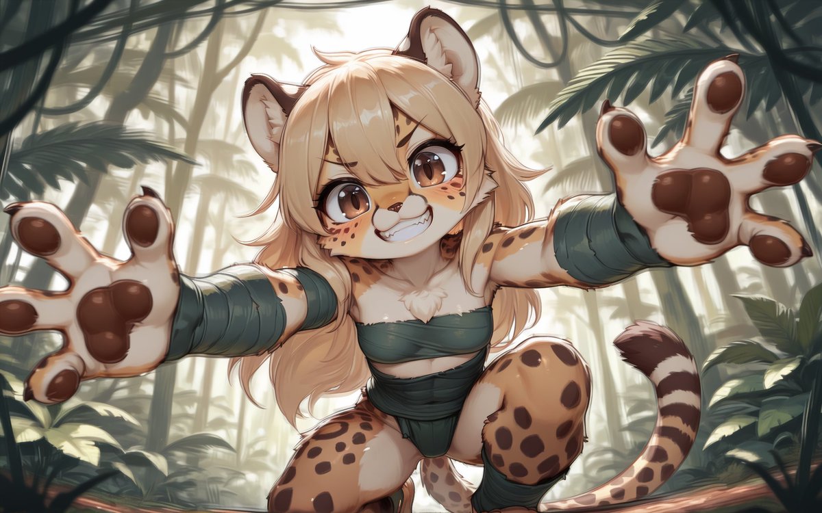 Magic_AIArtist's tweet image. #FurryArt #AIArt #MagniciaOC