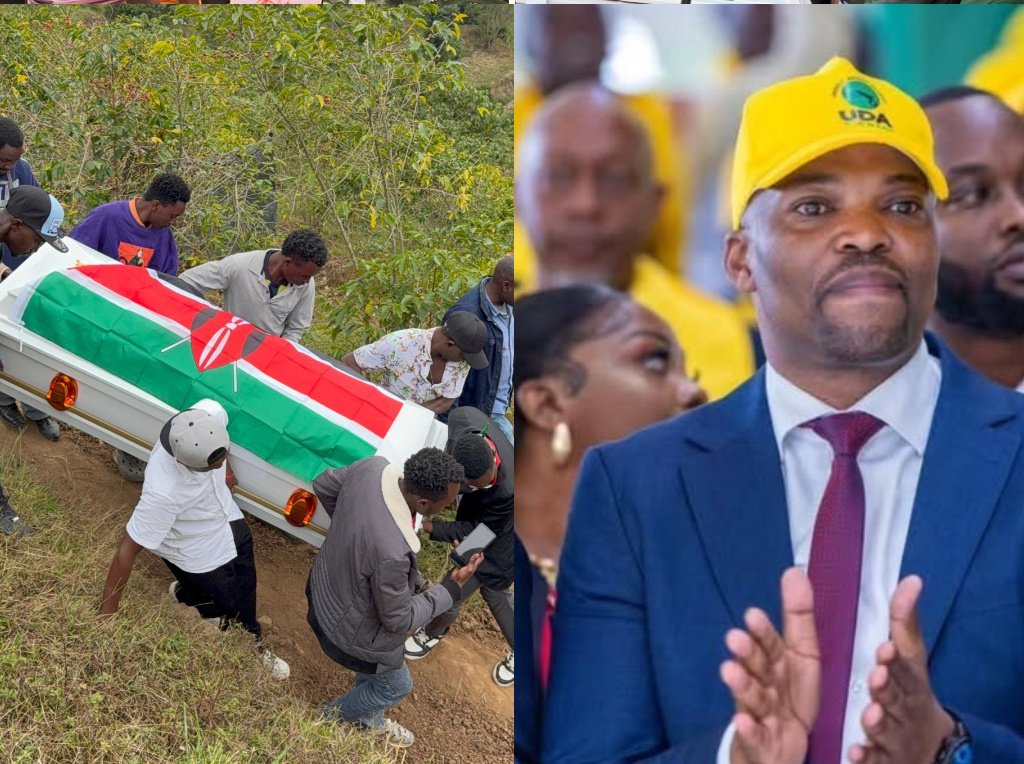 CopShakurkihara's tweet photo. MC Jessy, the coffin being carried is that of Elijah Muthoka, a 17-year-old who was shot while going home in Roysambu. 

His mother is a single parent who used to wash clothes for people to educate her son. She had so much faith that one day he would help her get out of poverty.

The person you went to worship ordered ruthless killings of young people. Elijah was not even taking part in the protests.

If you are an entertainer or an influencer and you decide to sell out, make sure whatever you are selling out for will satisfy you for the rest of your life.

Someone like MC Jessy, who is a comedian,most people, starting with me, will never find him funny again. I can’t laugh at someone’s jokes when he went to dine with a person who butchered innocent kids.