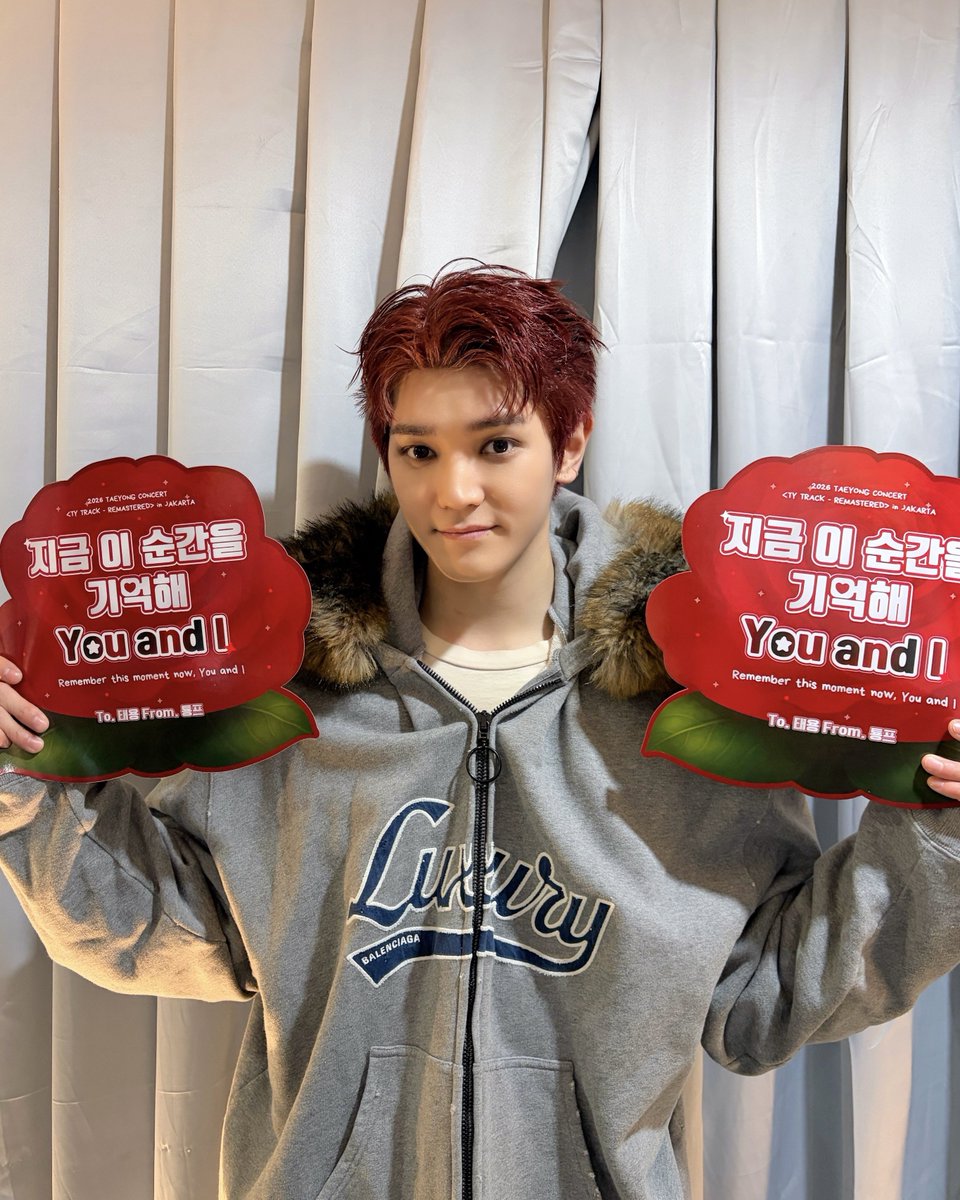 인도네시아 시즈니 여러분 
오늘 정말 즐거웠어요 
약속한 대로 곧 또 다시 만나요 !!! 
더 재밌는 공연으로 돌아올게요 
앨범도 기대 많이 해주구요 !! 
Bubu sayang 
다음에 더 뜨거운 열기로 만나요 ! 

Indonesia NCTzen! 
Hari ini sangat menyenangkan
Aku akan balik lagi seperti yang sudah