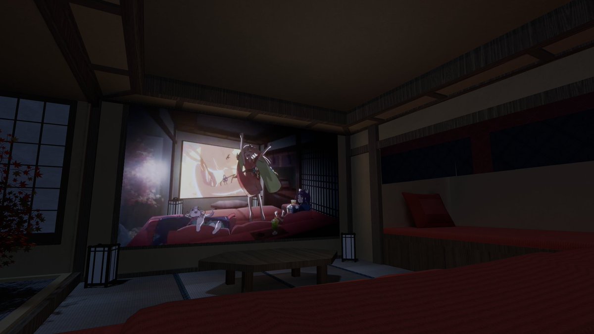 Luche_VRC's tweet image. 「超かぐや姫！」公式様が公開したMV「Ray」に一瞬だけ映る部屋をVRCのワールドで再現しました。

VRCではワールド公開すると7日が経ってから公開できて、前の公開から7日が経ってないためPublic化は少々お待ちいただけたら幸いです。

#超かぐや姫

以下のURLから行けます
vrchat.com/home/world/wrl…