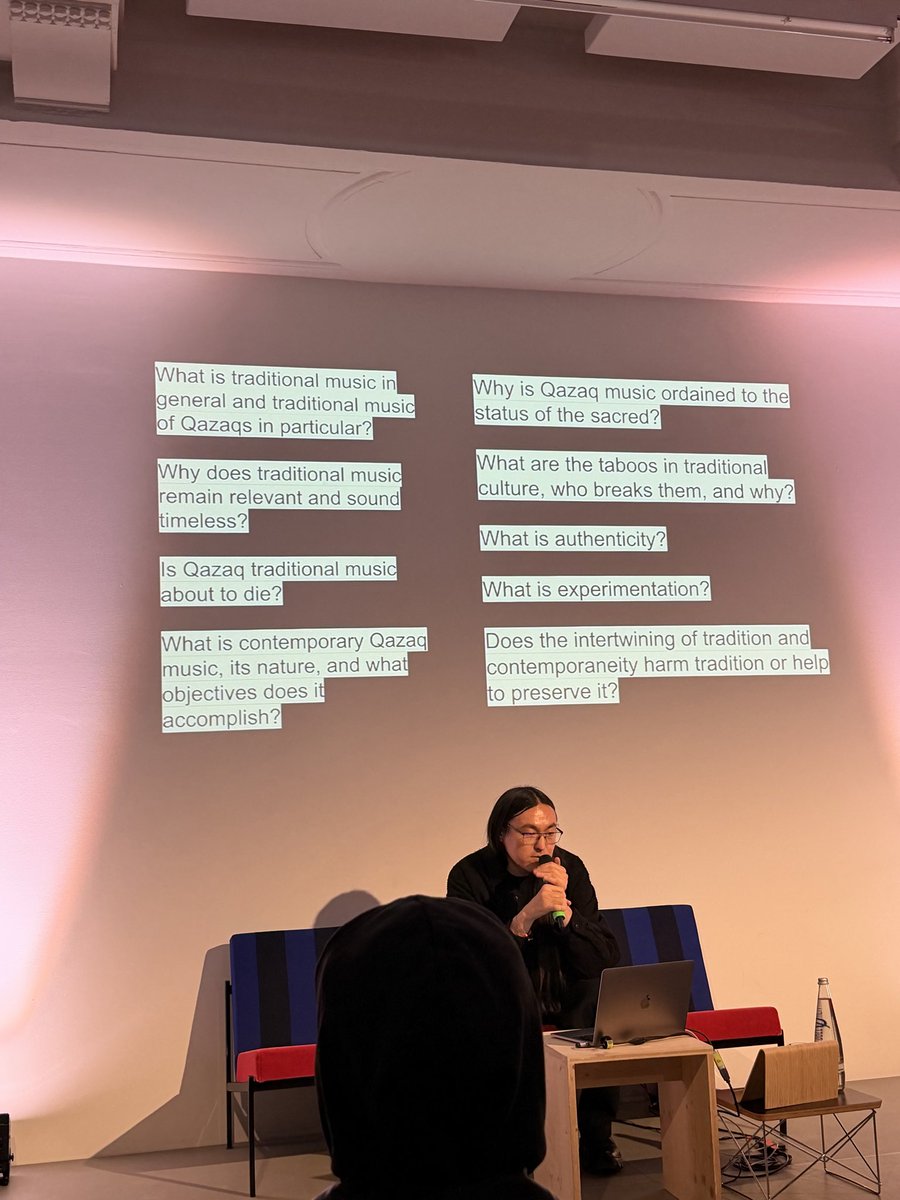 CreativeCorazon's tweet photo. @Smokingmyself gave a fascinating talk about Barsakelmes and the re-synthesising traditions at the CTM festival in Berlin last week. 

It was amazing! https://t.co/dDx1fIhN9l