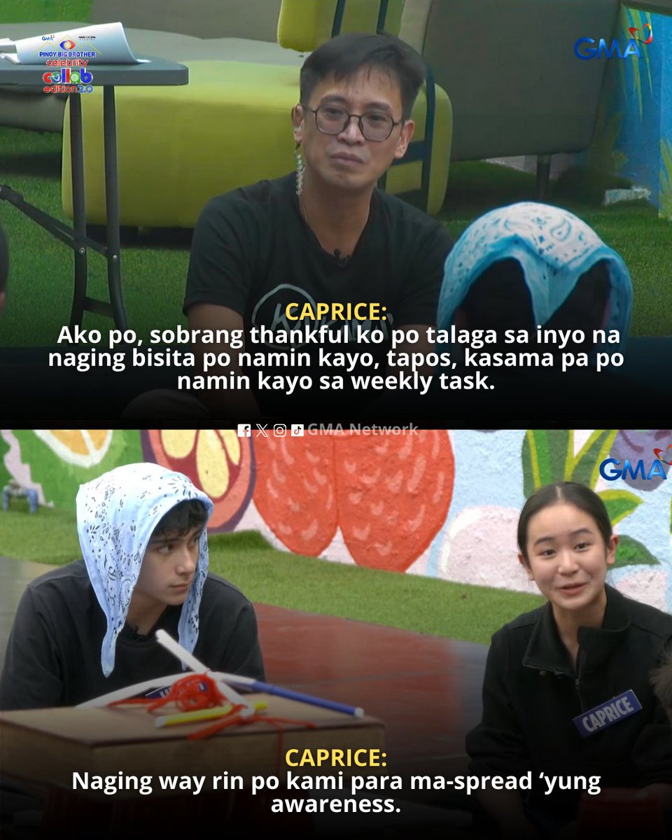 gmanetwork's tweet image. #PBBCollab20SongLanguage: Thank you, Sir GP! ❤️

Watch #GMAPBBCollab on weekdays at 9:40 PM and on weekends at 6:15 PM on GMA! 

For PBB All-Access Livestream, visit: GMANetwork.com/PBBLivestream