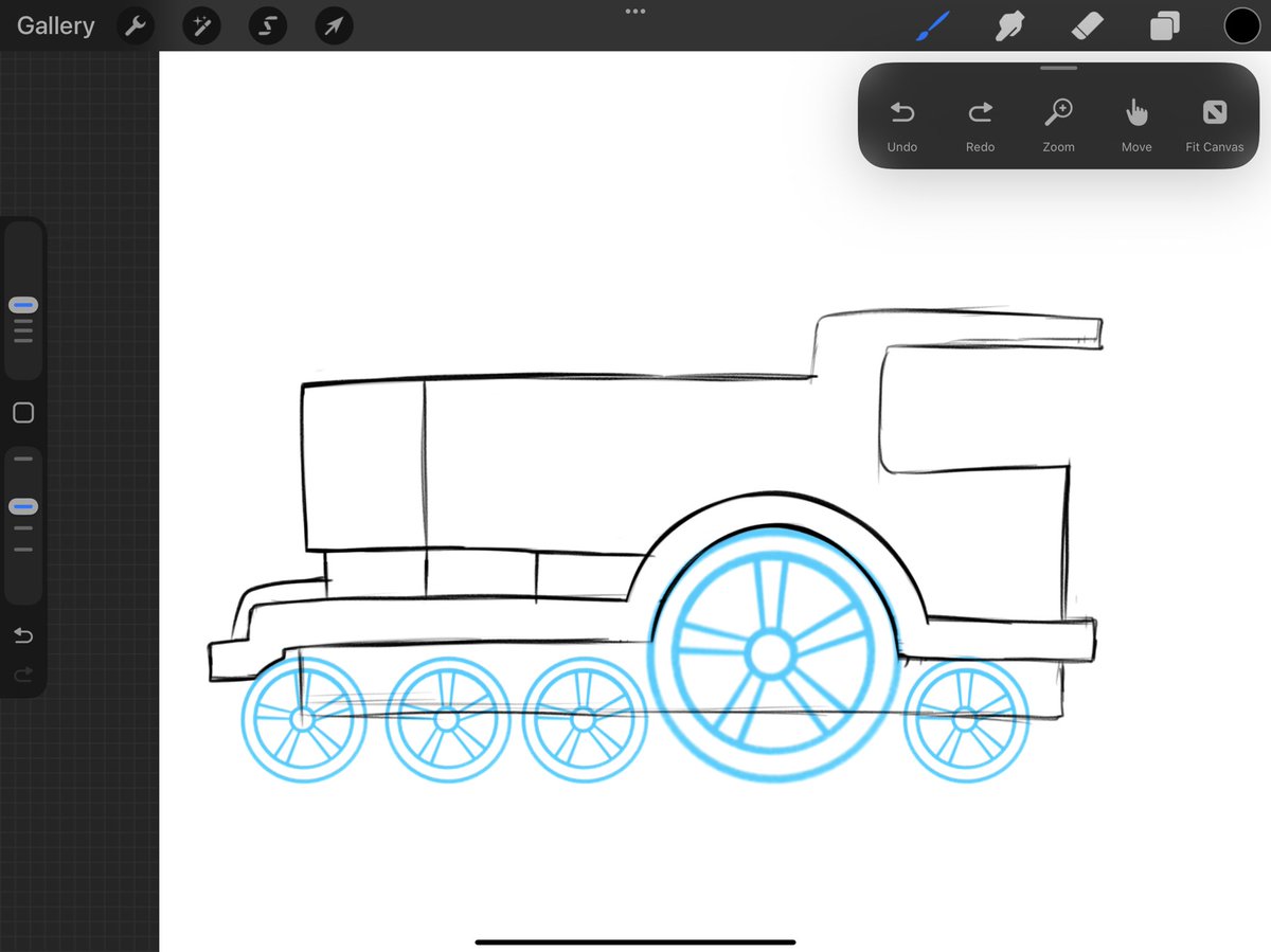 Working on a new tender engine. Wanted to make one with big driving wheels like Emily. #wip