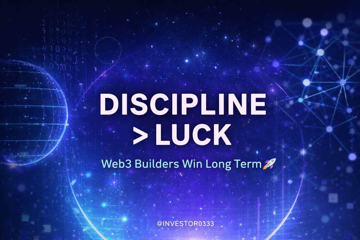 INVESTOR0333's tweet photo. Most people farm airdrops randomly and hope for luck.
That’s why they miss 90% of real rewards.
My simple rule:
• Focus on quality projects
• Stay consistent weekly
• Interact like a real user
• Track everything
Web3 isn’t luck. It’s discipline.
#Web3 #beginnersluck https://t.co/YPJFciv2fx