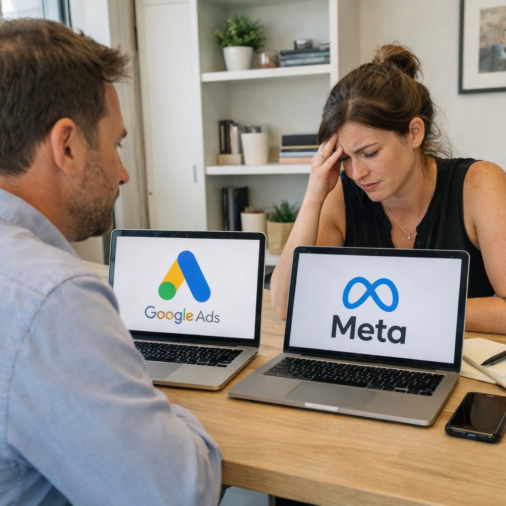tenlive's tweet photo. Spanish real estate overspends on Meta and ignores Google Search.
“Buy villa in Altea” beats “Hi, price pls” on Instagram.
Google brings intent. Meta brings attention.
If you sell properties—not likes—search matters.
#RealEstate #GoogleAds https://t.co/QZTZeeWfyS