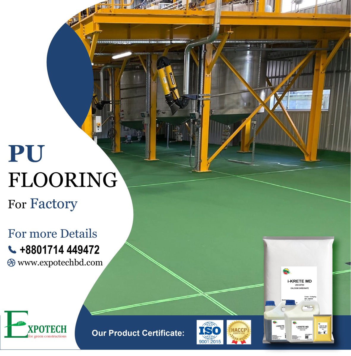 expotechbd's tweet photo. Expotech provides the best PU flooring services in Bangladesh.  If you are interested please feel free to contact us for any inquiries. Phone: 01714449472 https://t.co/c0vBLl1G53 #Epoxy_Flooring, #Self_Leveling_Epoxy_Flooring,  #Epoxy_Car_Parking, #Epoxy_Wall_Coating_and_Paint https://t.co/d2KsizjNOY