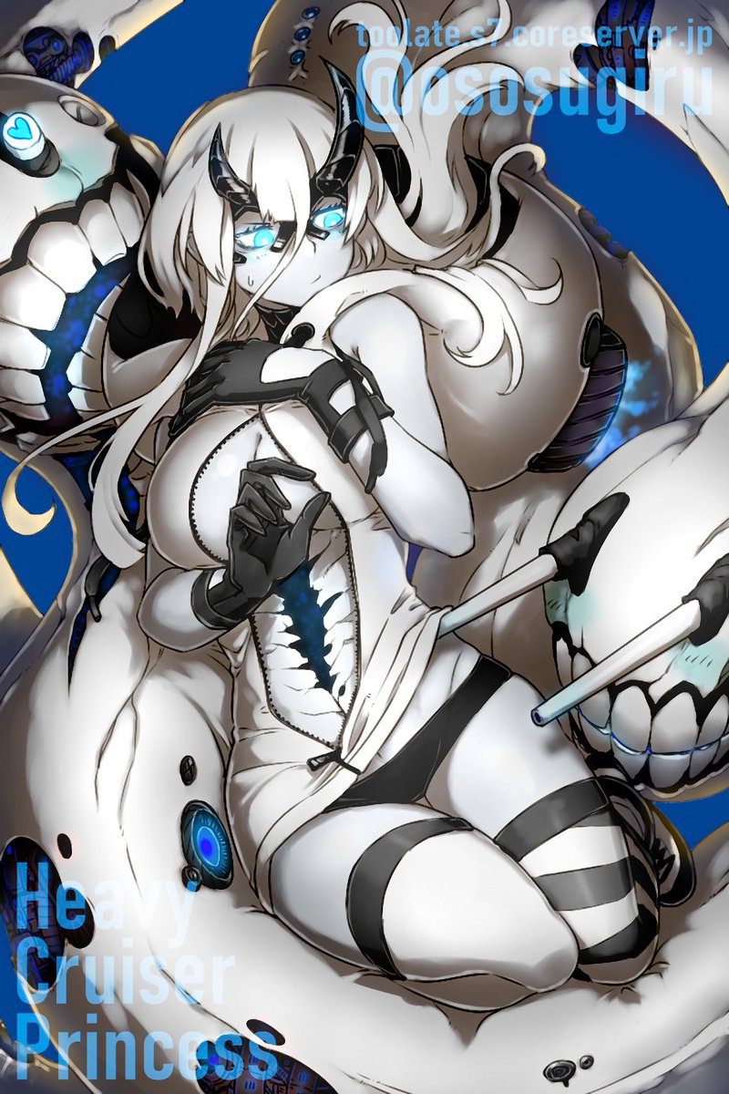 「#私はこういう絵を描いています 主にキノコ擬人化とか艦これとか深海棲艦とか描いて」|oso 的キノコ擬人化図鑑のイラスト