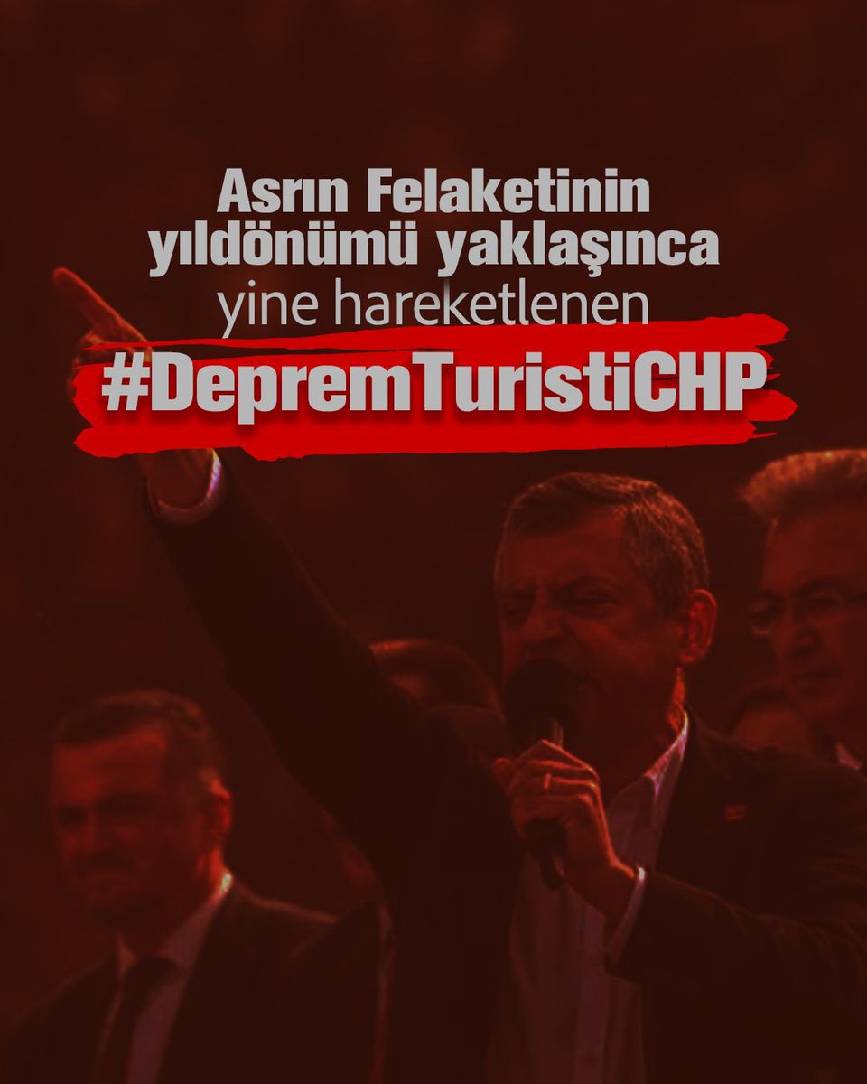#DepremTuristiCHP