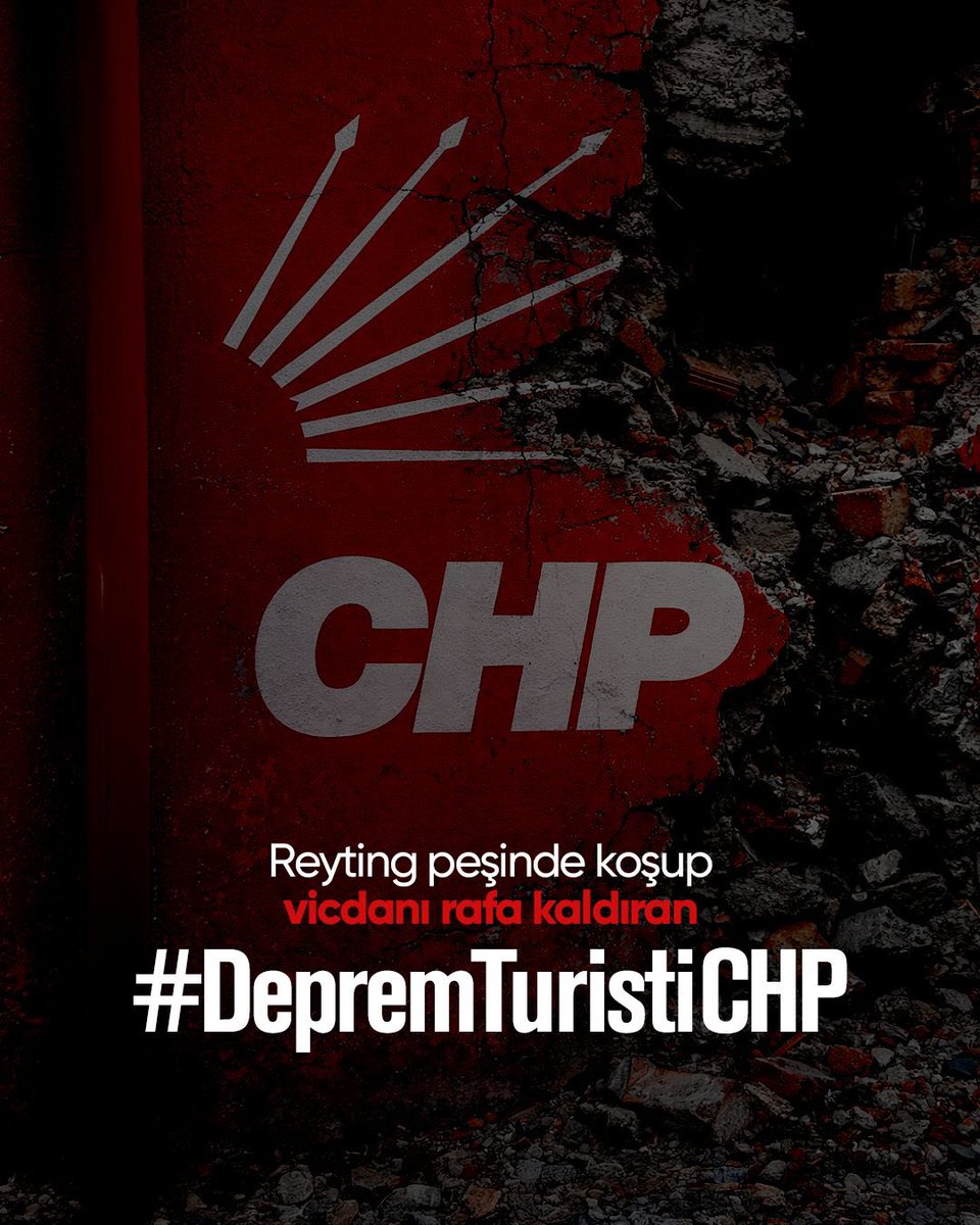 #DepremTuristiCHP