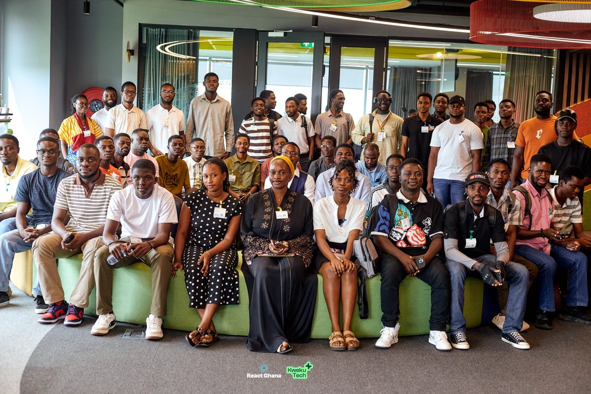 ReactGhana's tweet photo. Yesterday’s meetup was a great experience. Thank you to everyone who showed up and made it worthwhile at the Google AI Community Center in Accra. See you at the next React Ghana meetup. https://t.co/BTBcq1Kork