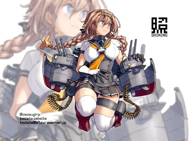 #私はこういう絵を描いています 主にキノコ擬人化とか艦これとか深海棲艦とか描いてます。健全すぎて申し訳なく思う日々を過ごしています。