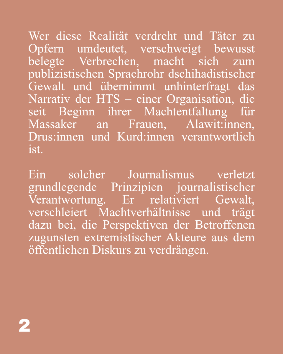 peoples_bridge's tweet photo. We condemn the campaign of lies 
by Der Spiegel

We condemn Der Spiegel's deliberate disinformation campaign, which objectively serves the interests of jihadist actors. These groups have been proven to have systematically persecuted women, deliberately murdered them and subjected https://t.co/xa8s05SyQh