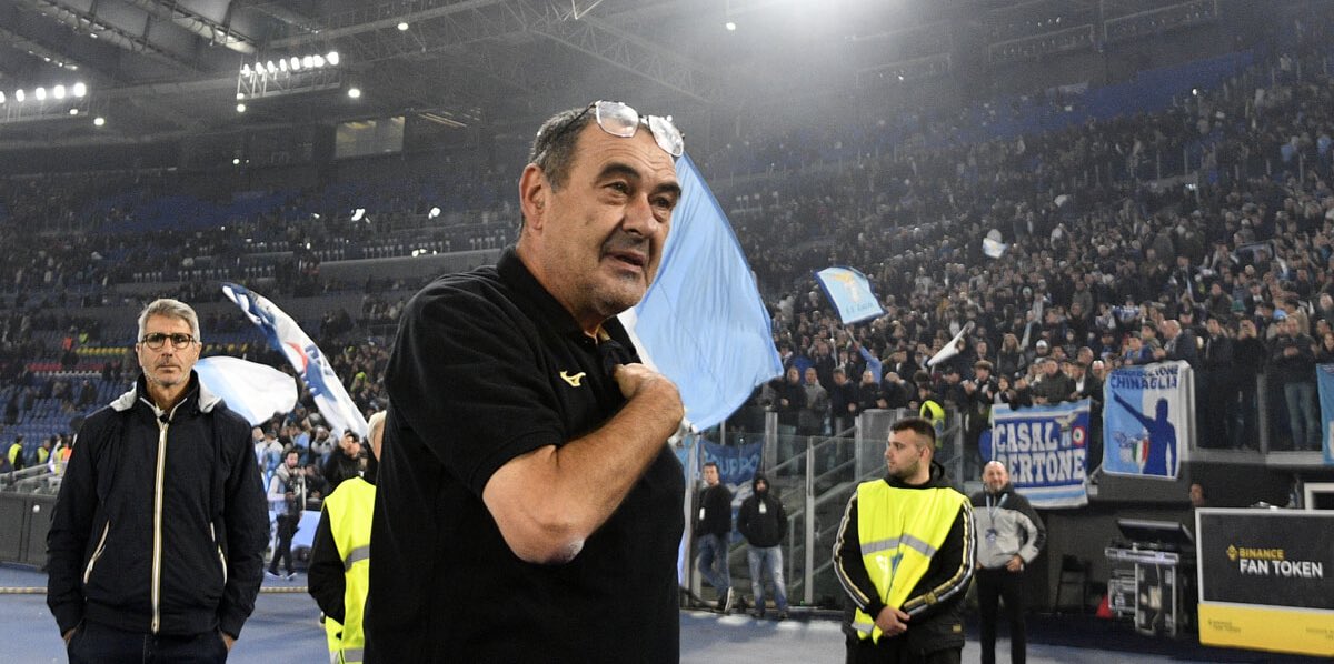 🗣️| “Io sono come i tifosi, mi piacerebbe sognare, non ti dico vincere, ma sognare si, cosa che in questo momento non possiamo fare”.

🎙️Maurizio #Sarri, <a href="/OfficialSSLazio/">S.S.Lazio</a>