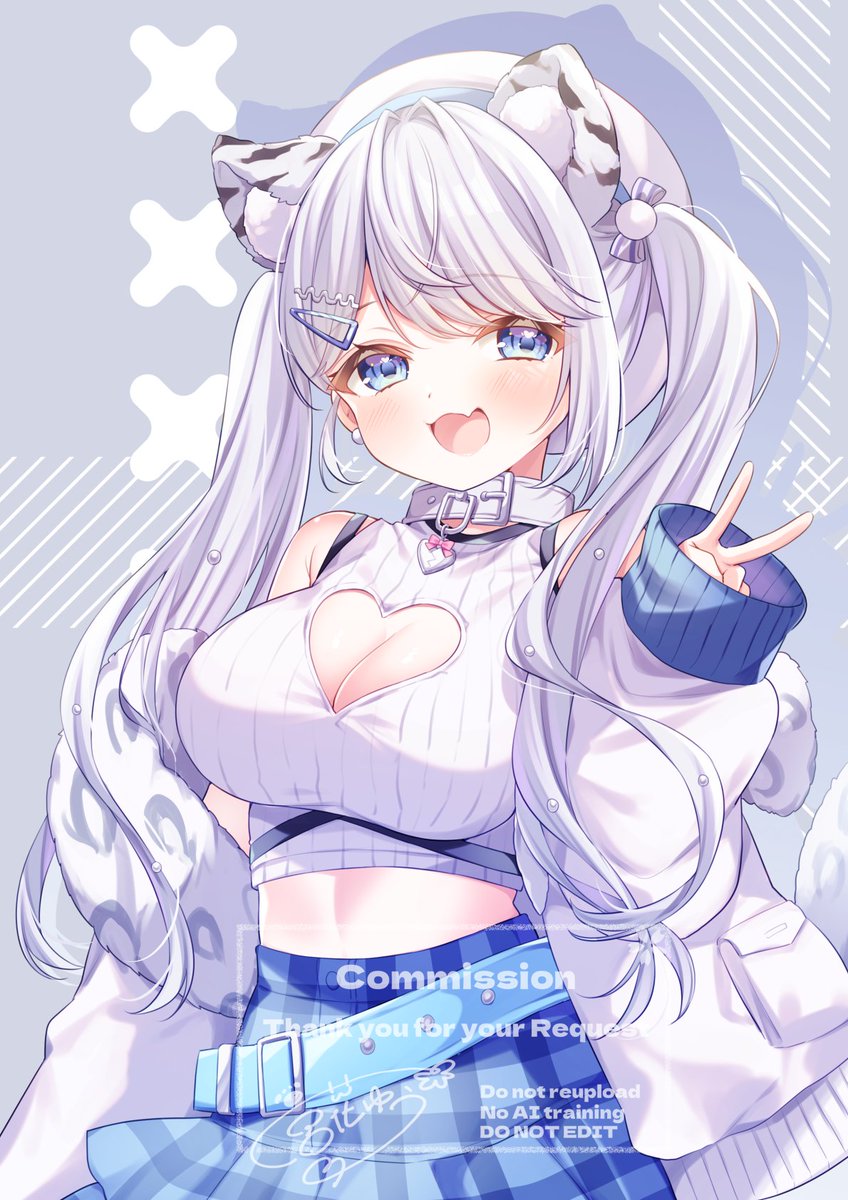 「Skebありがとうございました～!」|宮花ゆう🌸🐾のイラスト
