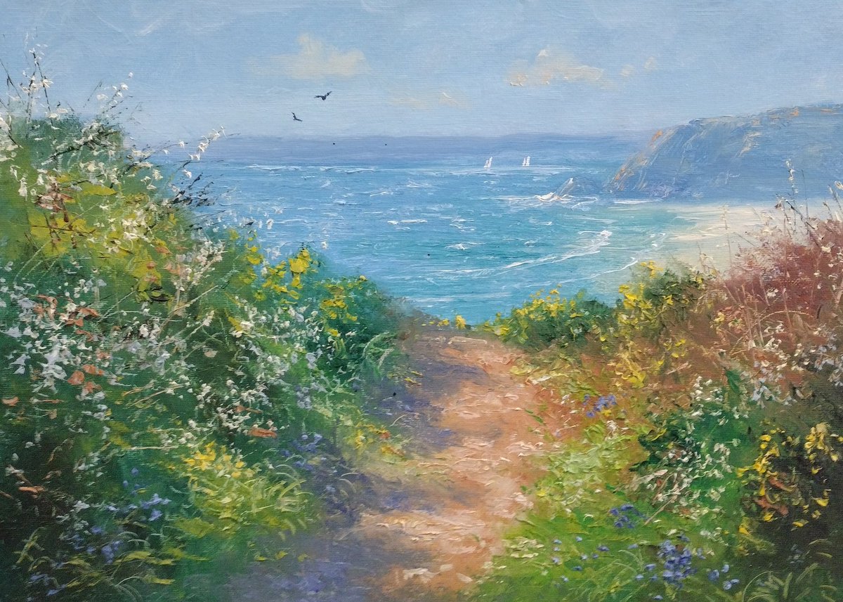 CornwallGallery's tweet photo. Some lovely paintings in from Blowey this morning 😎 https://t.co/bVKRsFezVM